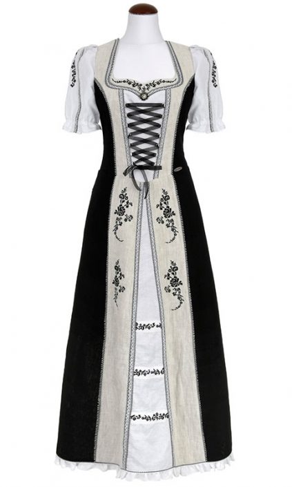 Spieth & Wendsky: Kleid Ascona Schwarz Natur Weiß