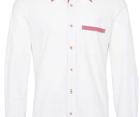 FCB Felwin Herrenhemd Slimfit Karo weiss rot