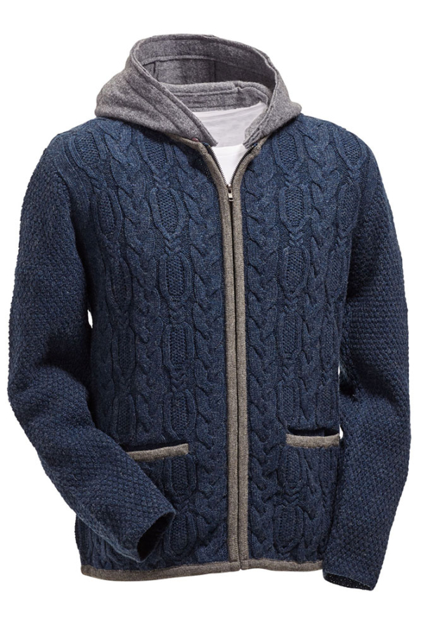 Herren Strickjacke Hochstaufen Spieth&Wensky indigo