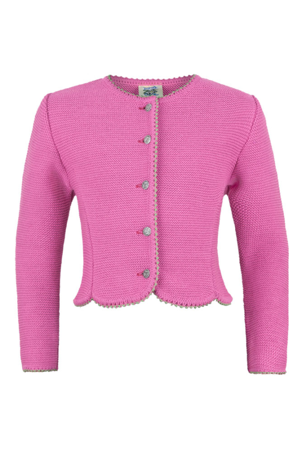 Mädchenstrickjacke pink