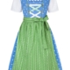 Kinderdirndl grün-blau