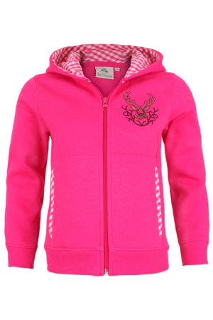 Sweatjacke Isartrachten pink