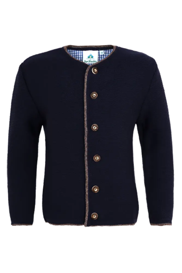 Jungen Trachtenstrickjacke Isartrachten,marine