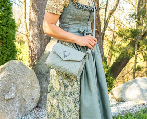 Dirndl Salbei-Gelb