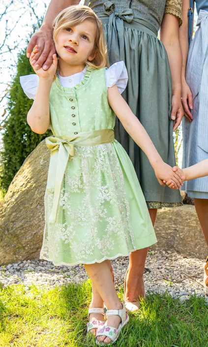 Kinderdirndl hellgrün