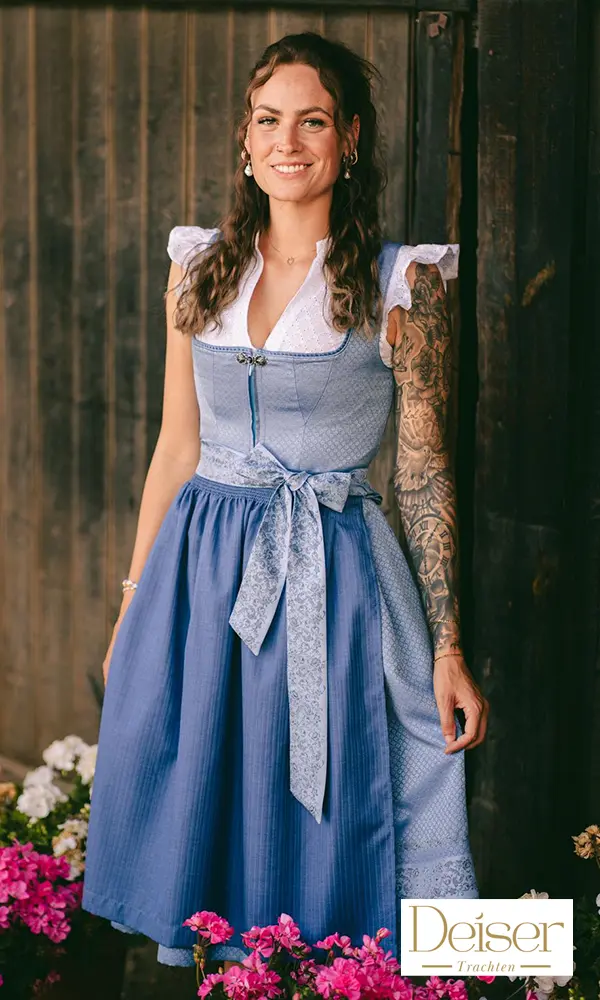 Deiser Tracht, Dirndl blau Deiser Tracht, Dirndl blau