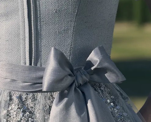 Krüger Collection, Dirndl hellgrau Detail Krüger Collection, Dirndl hellgrau Detail