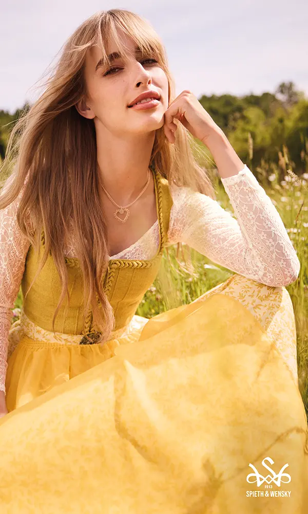 Spieth & Wensky, Dirndl Hala, Leinenoptik Spieth & Wensky, Dirndl Hala, Leinenoptik