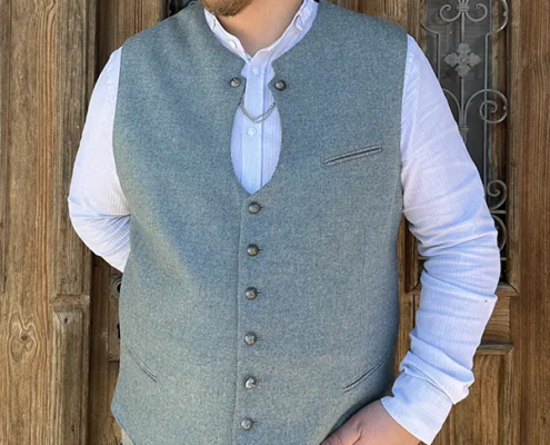 Herren Trachtenweste salbei