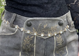 Dirndlkette Blumen, Strass Dirndlkette Blumen, Strass