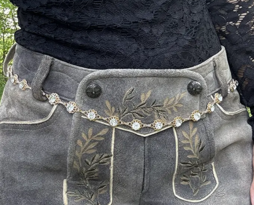 Dirndlkette Blumen, Strass Dirndlkette Blumen, Strass