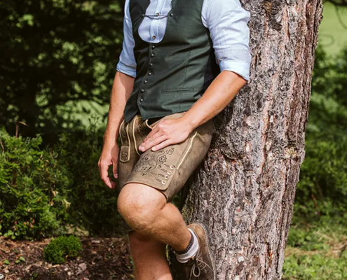 Weste Hammerschmid. Lederhose Exklusiv Sedlmeir