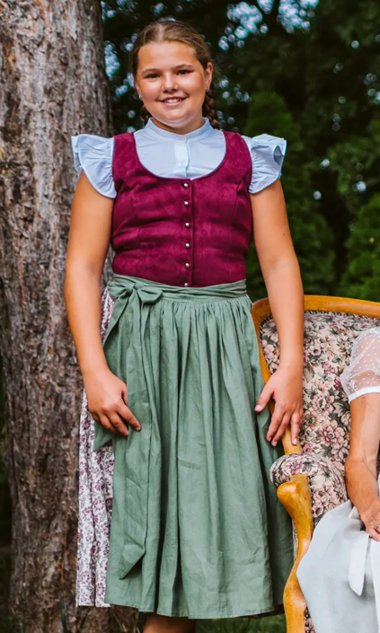 Mädchendirndl-pink-grün