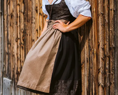 Vicky Dirndl schwarz-braun