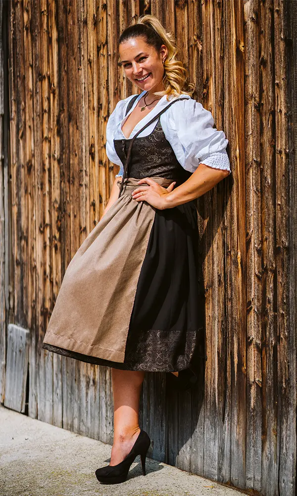 Vicky Dirndl schwarz-braun