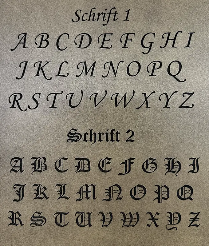 Schriftwahl Trachtengürtel